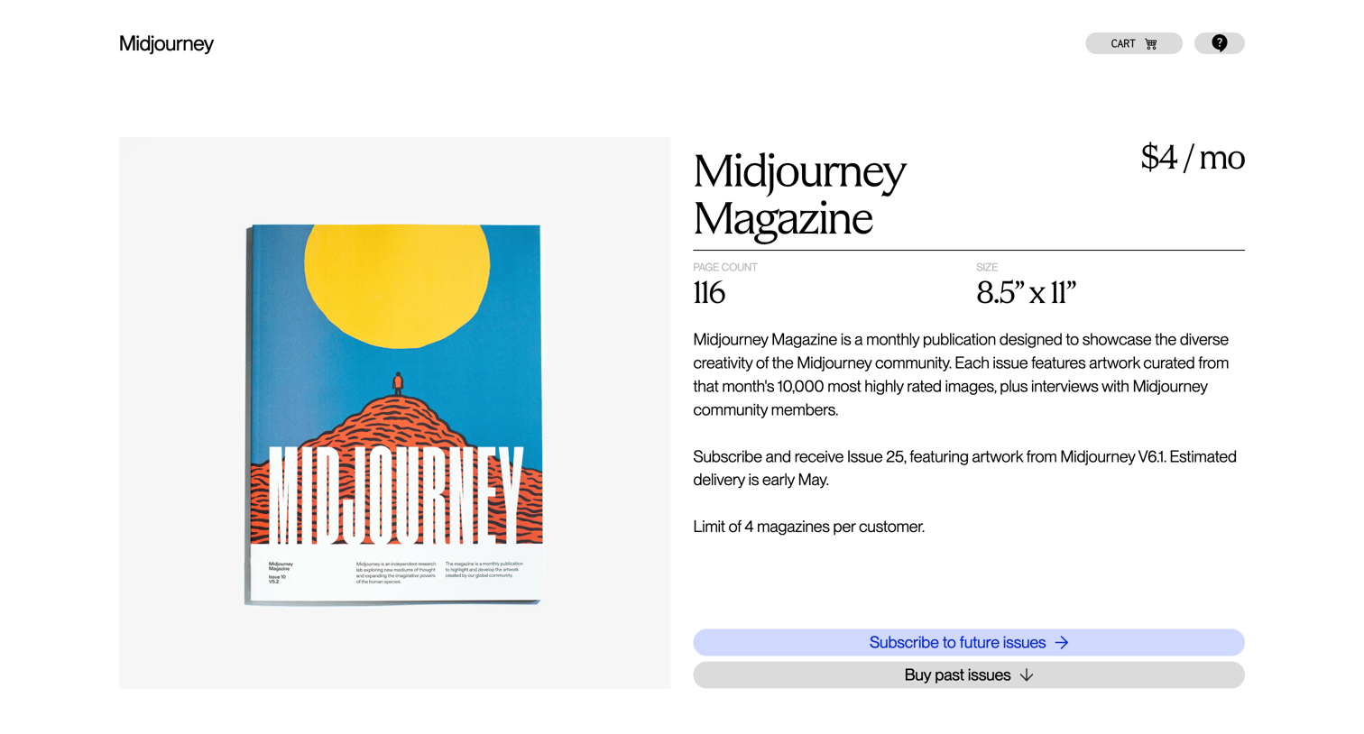 Midjourney - Midjourney Magazine | Issues screen