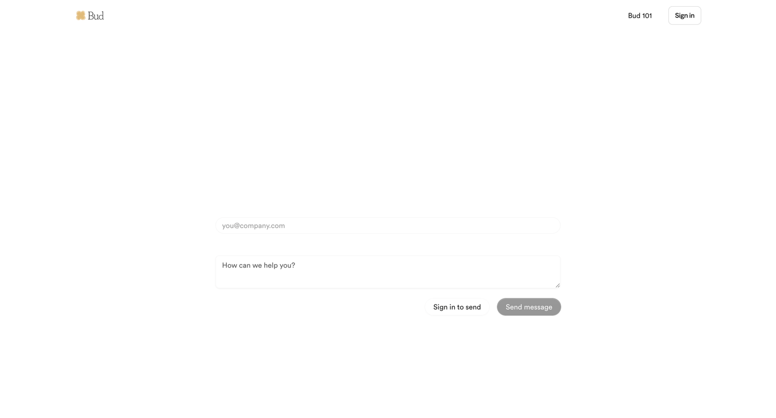 Bud - Subscription Support - Bud screen