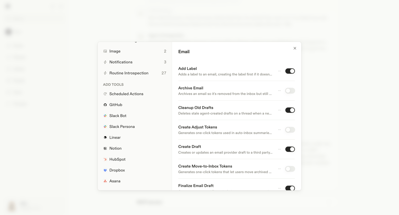 Town - Settings · Assistant screen