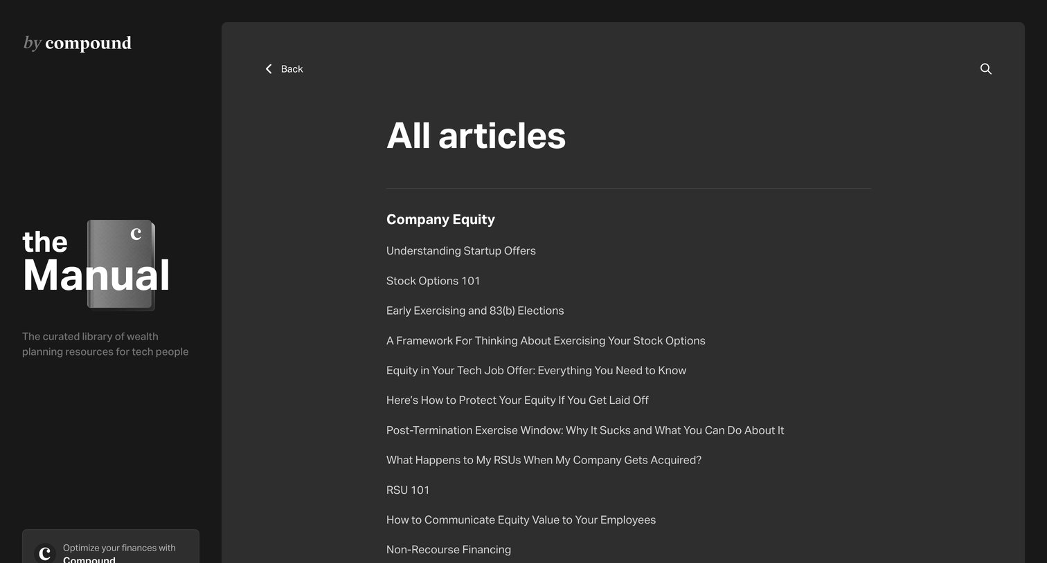 Compound - All screen