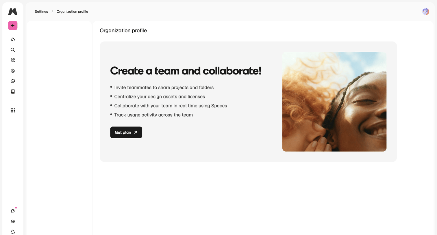 Magnific - Teams | Magnific (formerly Freepik) screen