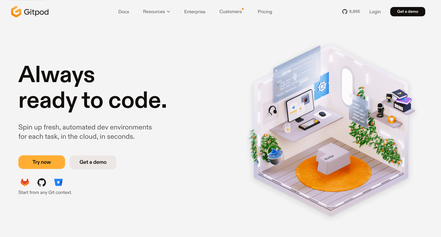 Gitpod Always ready to code. from Gitpod