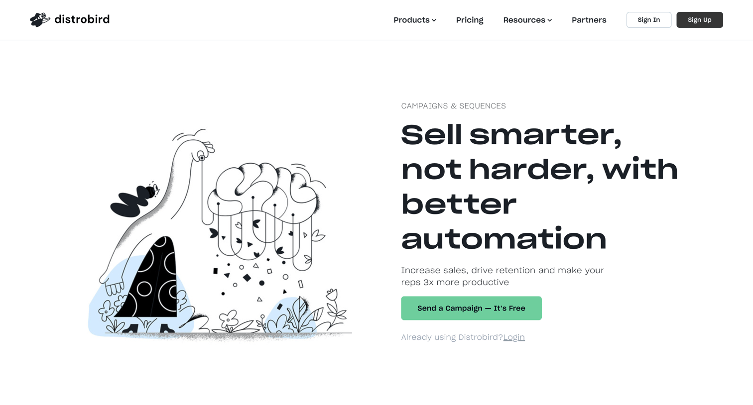 Distrobird - Supercharge your Outbound Sales Outreach for Free screen