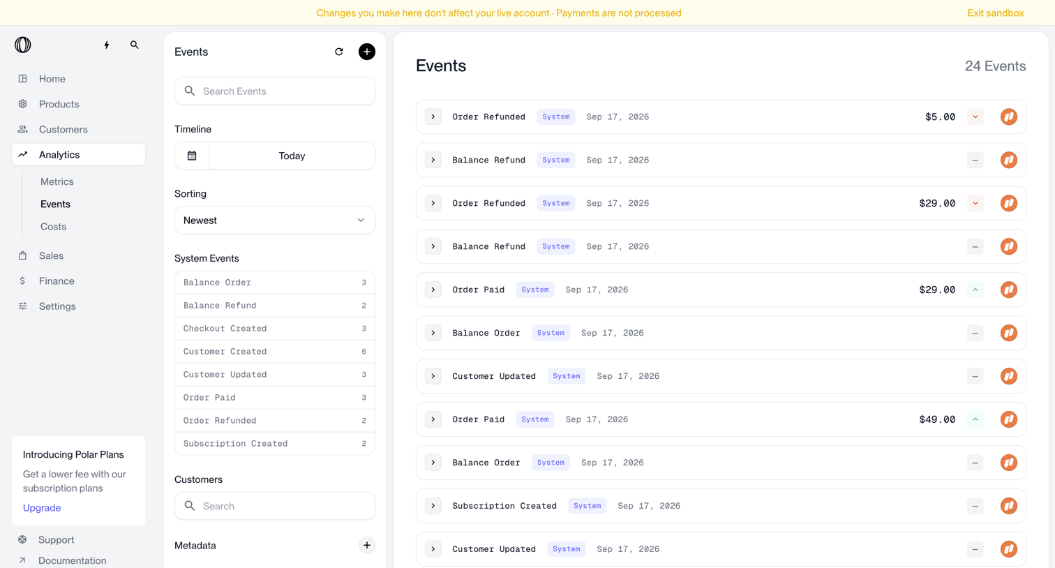 Polar - Events | Nicelydone | Polar screen