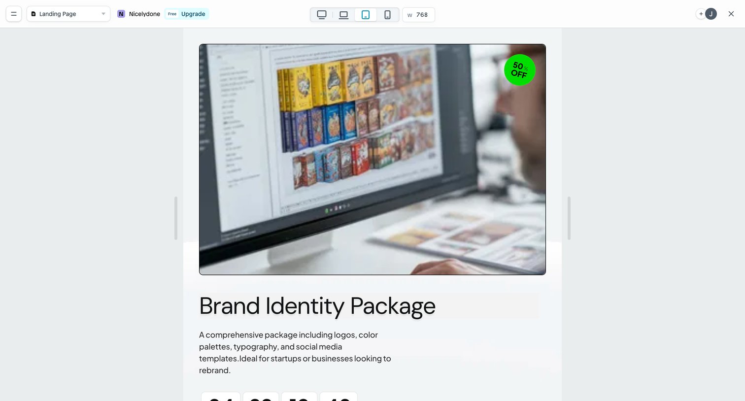 Instant - Page | Nicelydone screen
