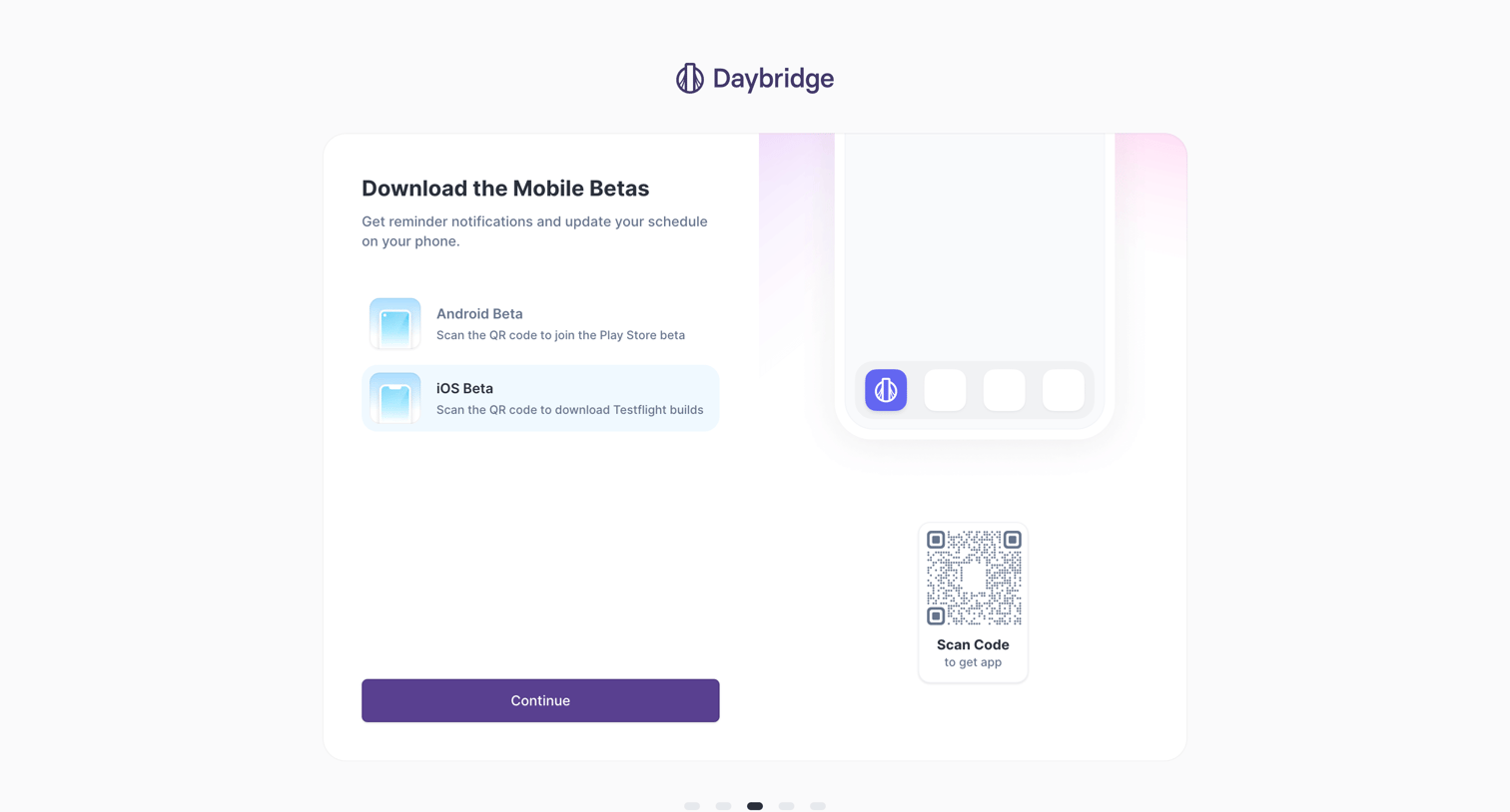 Daybridge screen