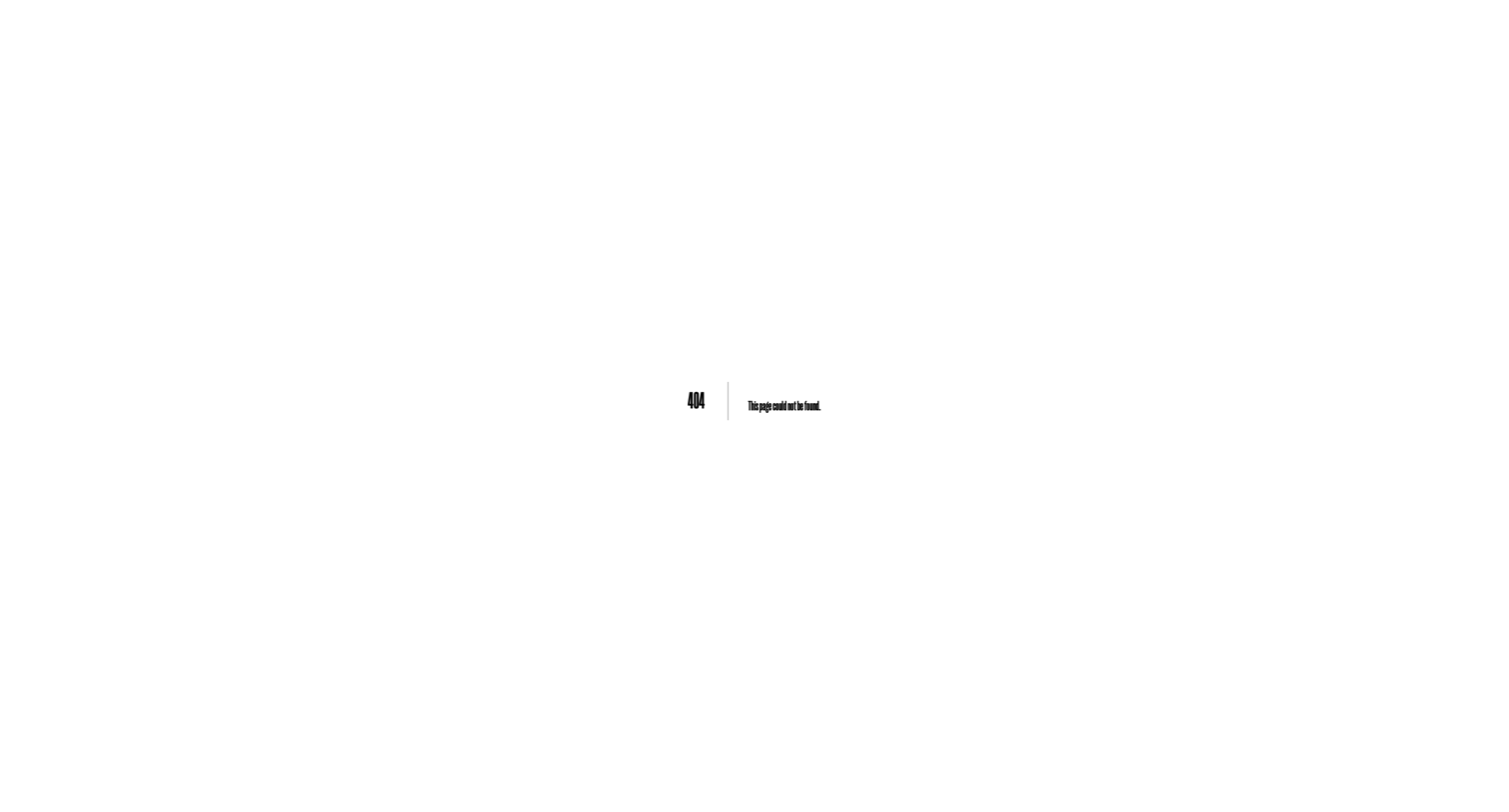 Easol - 404. This page could not be found screen