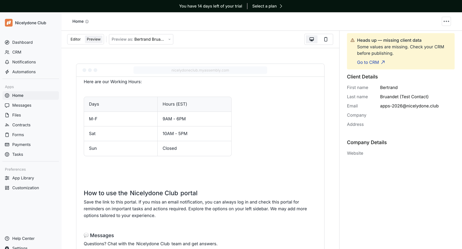 Assembly AI App Builder - Assembly Dashboard – Nicelydone Club screen
