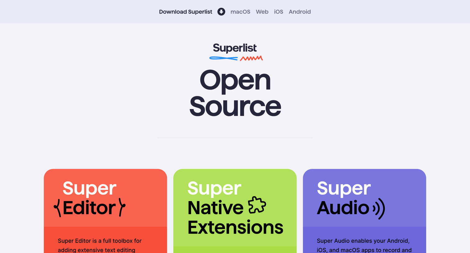 Superlist - Superlist OpenSource screen