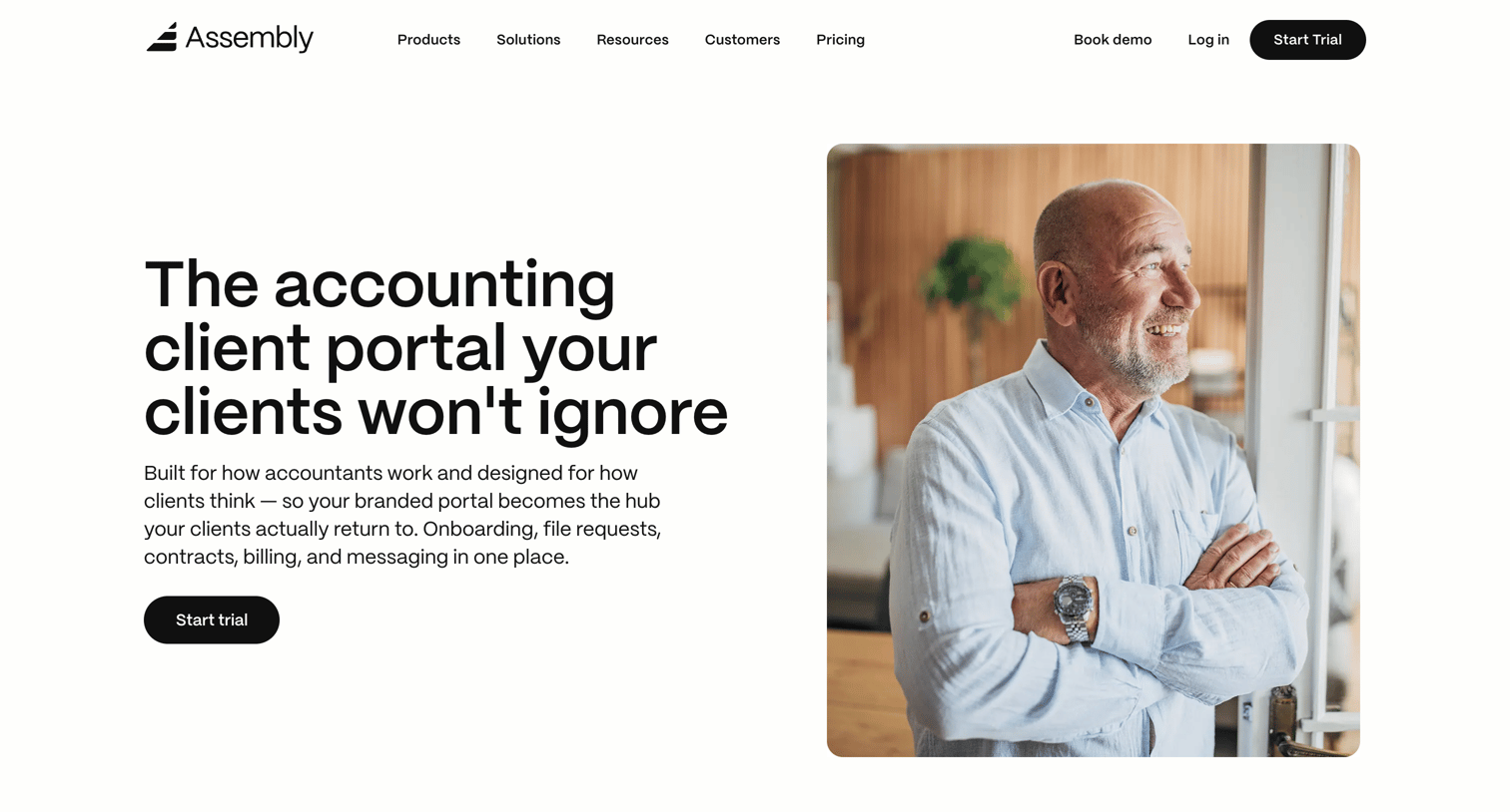 Assembly AI App Builder - Top Client Portal Software For Accountants  Assembly screen