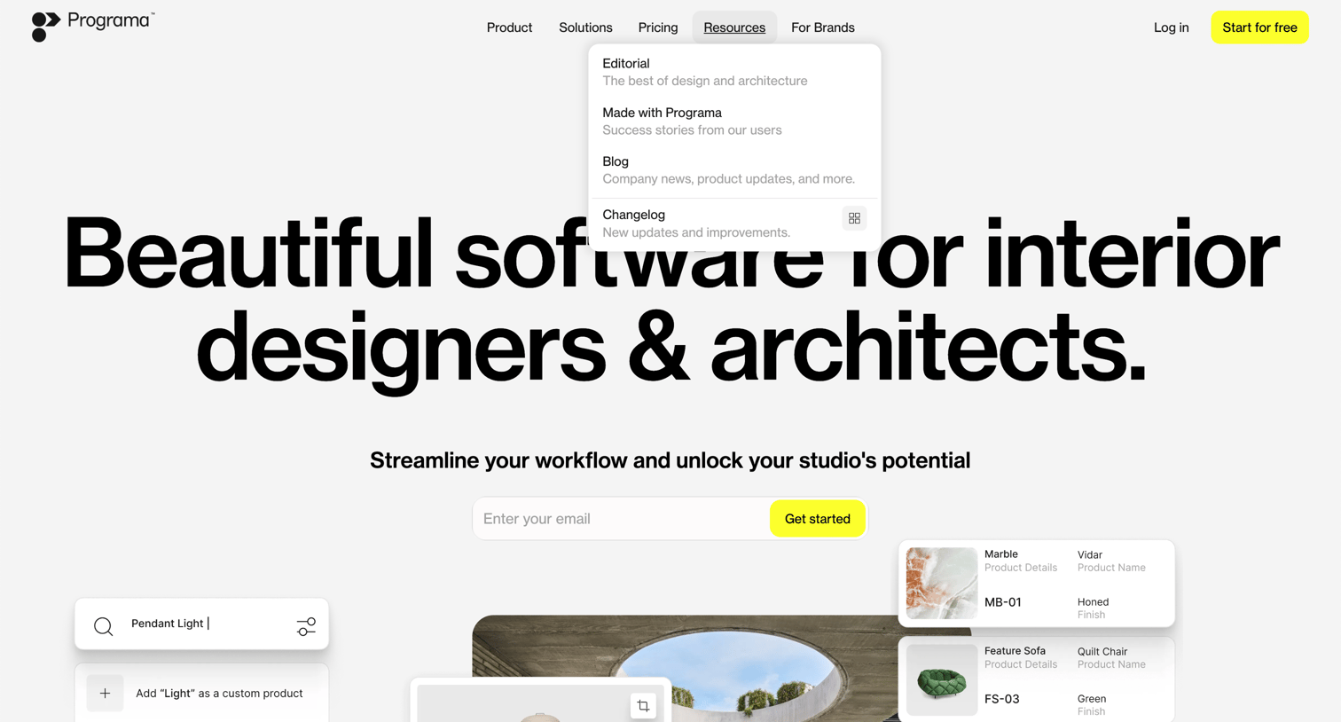 Programa - Beautiful Software for Interior Designers screen