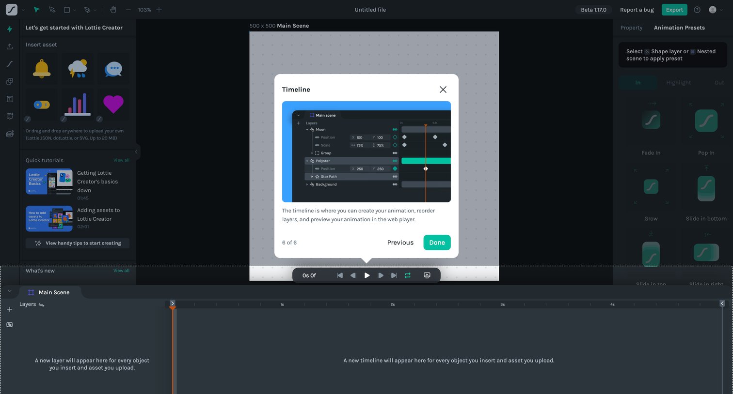 Untitled file - Lottie Creator from Lottie