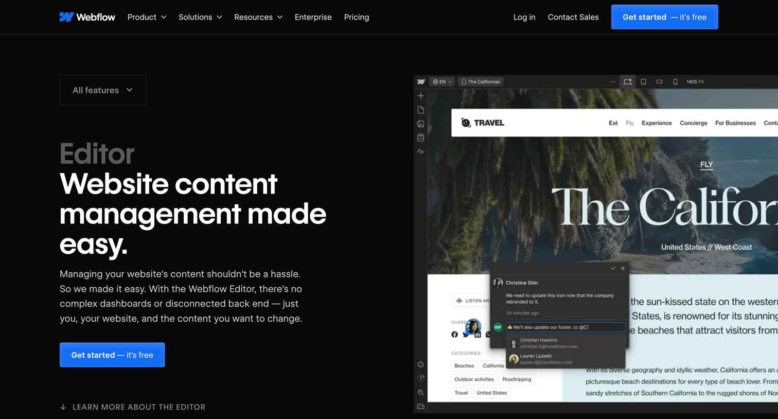 Webflow - Website Editor | Webflow screen
