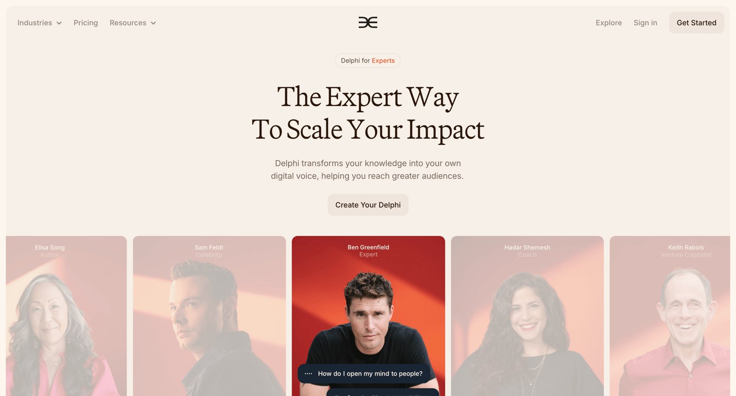 Delphi - Delphi for Experts | Share What You Know, at Scale screen
