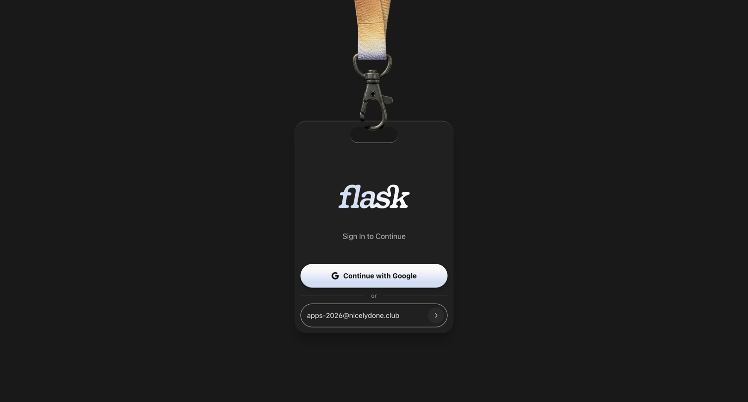 Flask - Login | Flask screen