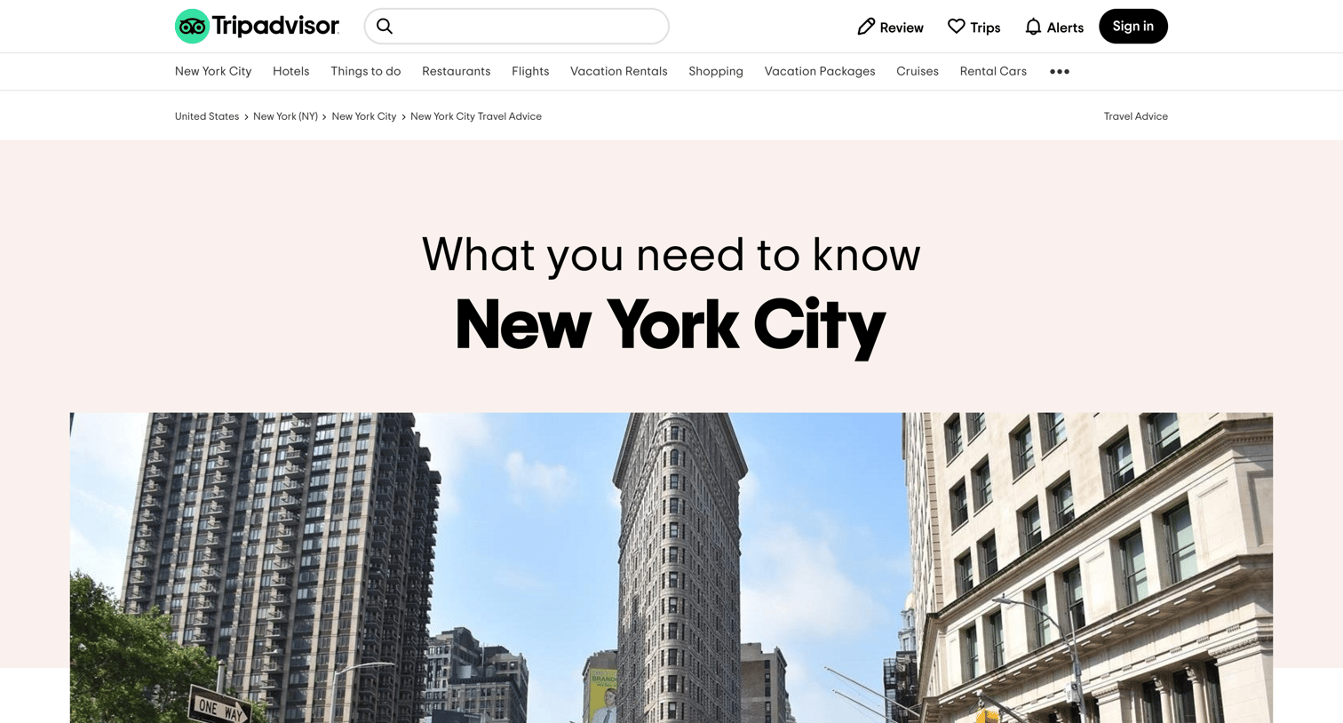 Tripadvisor - Travel Advice - Tripadvisor screen
