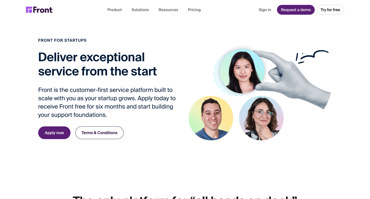 Front - Front For Startups | Front screen