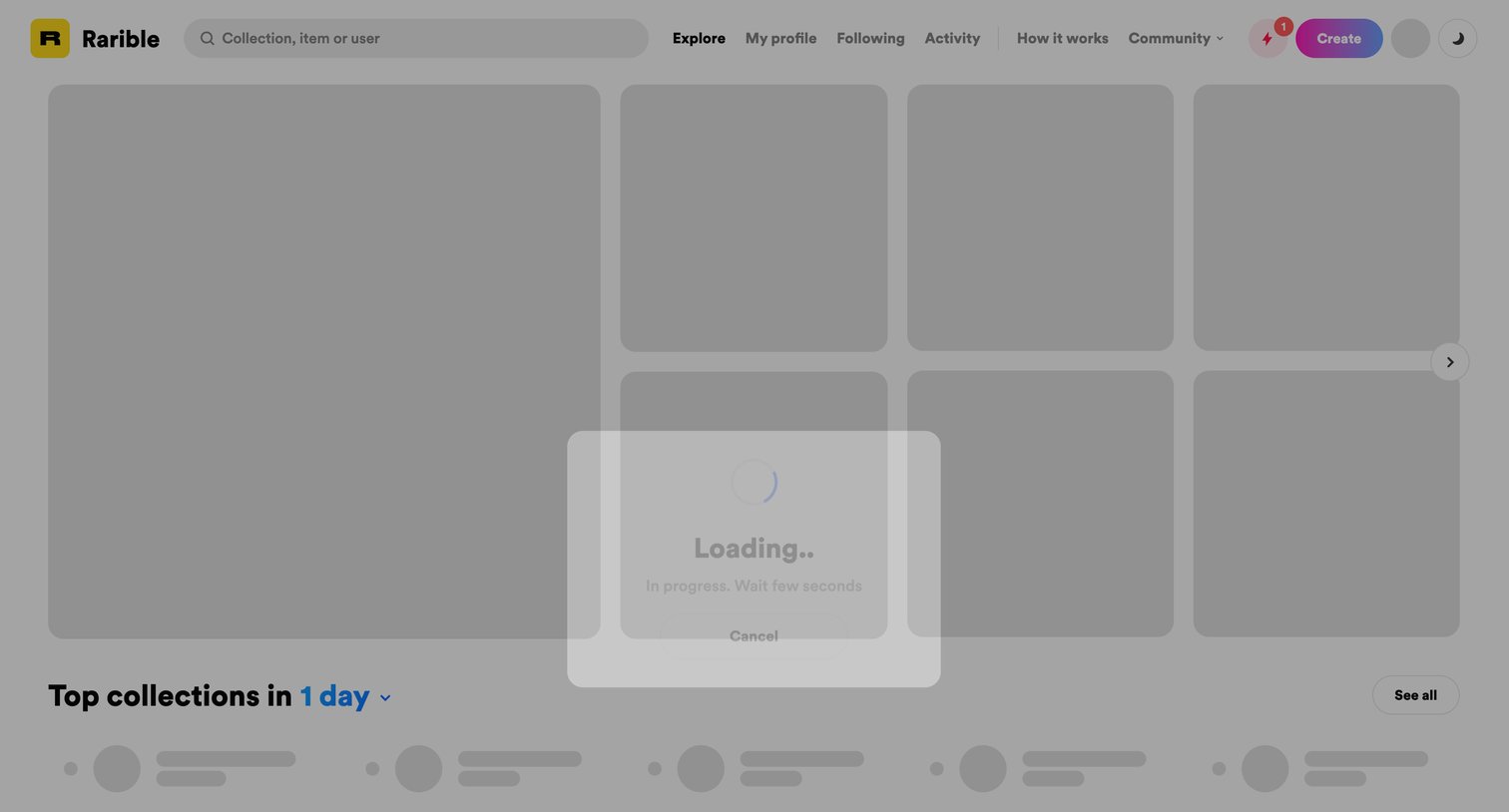 Rarible - Rarible – Create, sell or collect digital items secured with bloc screen