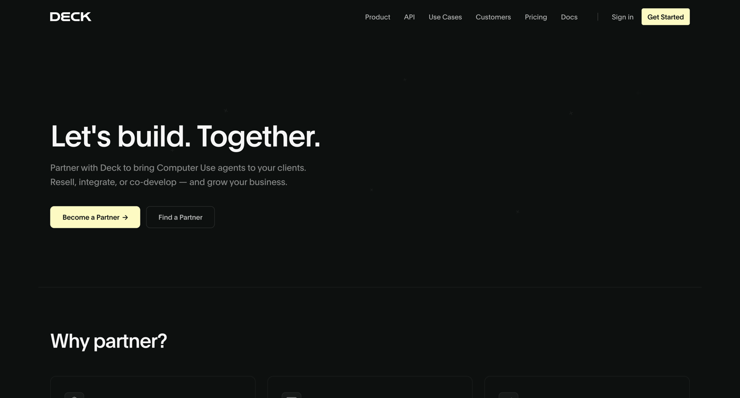 Deck — Let’s build. Together from Deck