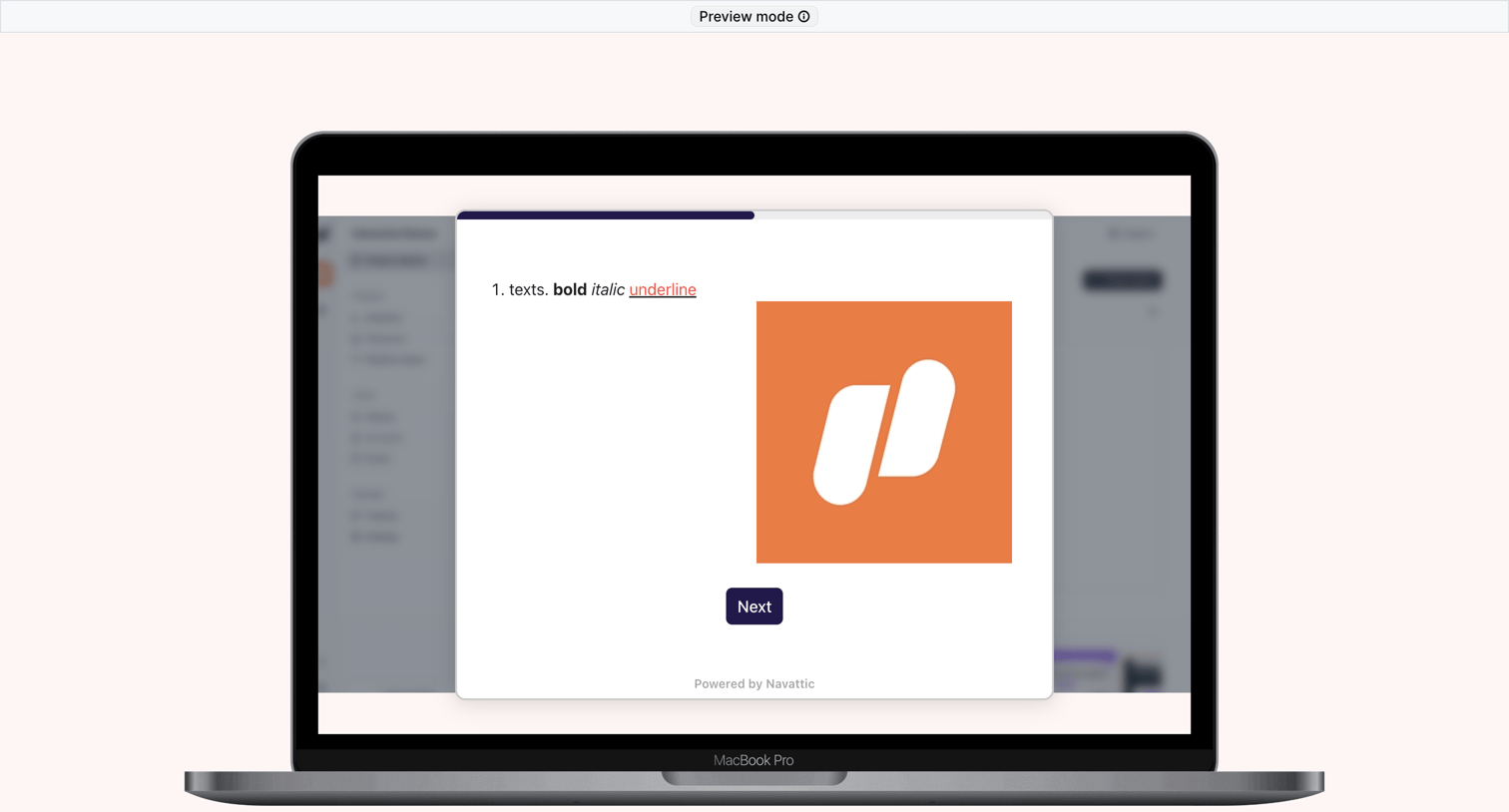 Navattic - Previewing Flow · Untitled Flow screen