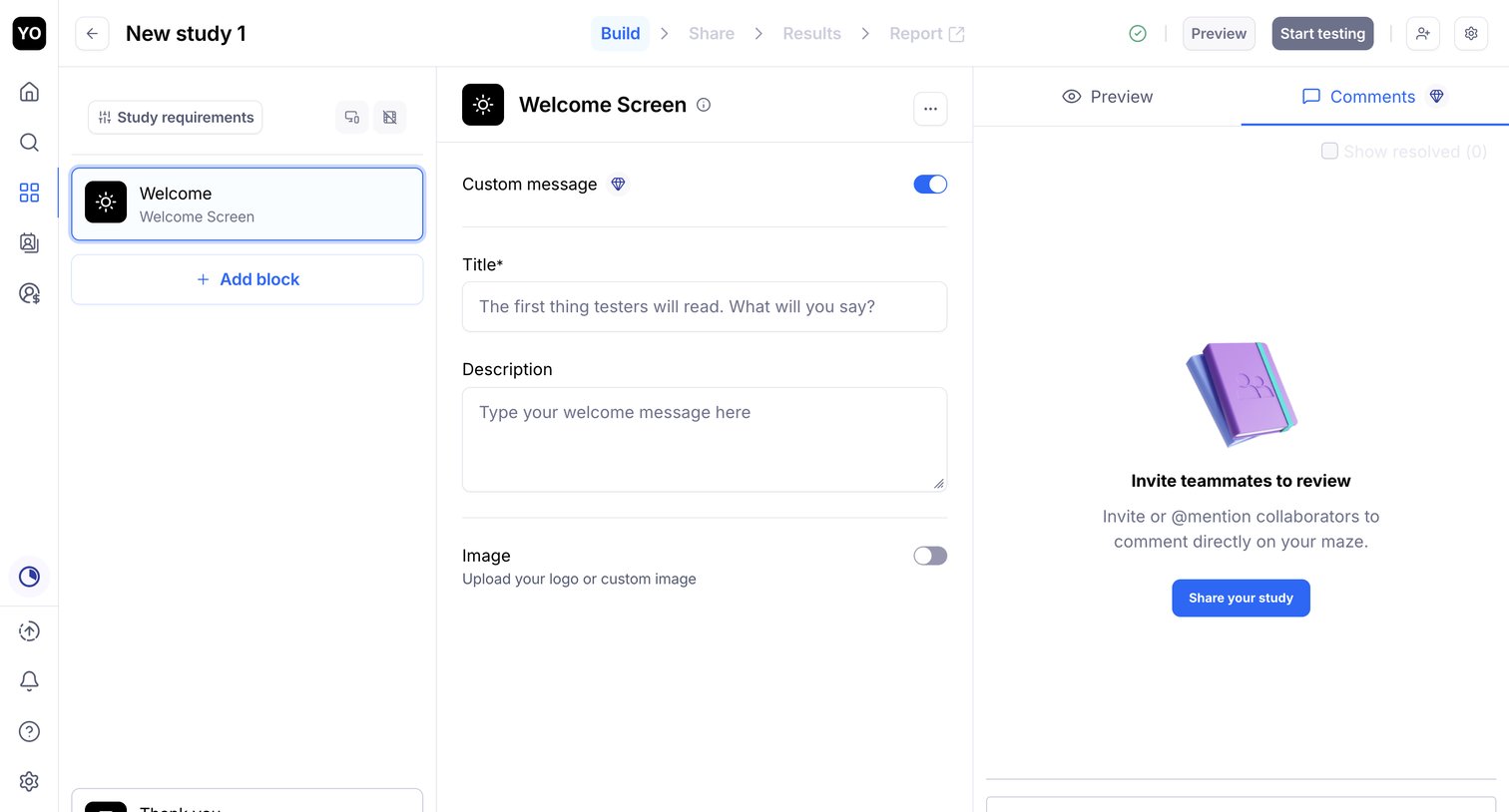 Maze - Your first project - Maze Draft screen