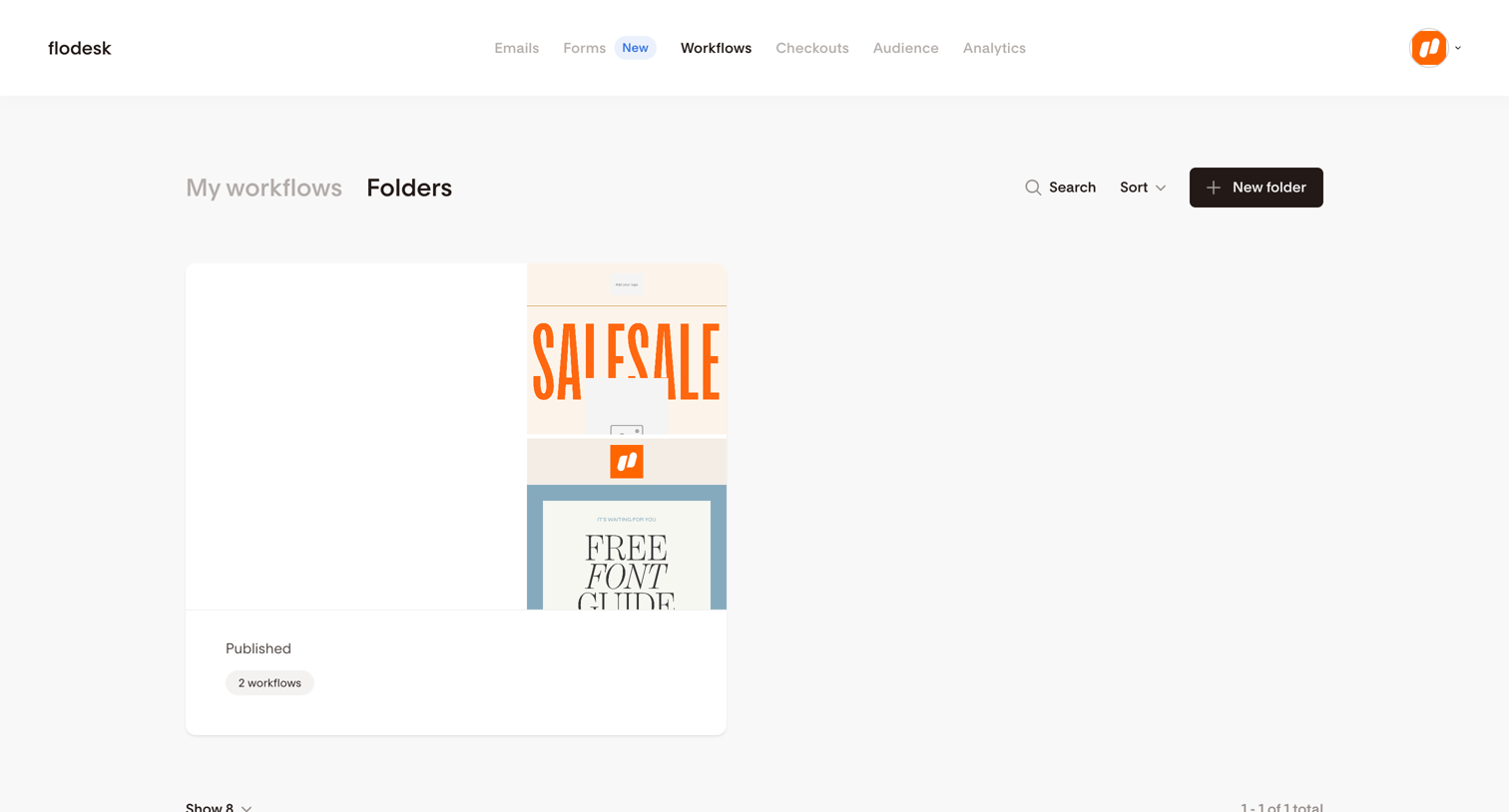 Flodesk - Folders | Flodesk screen