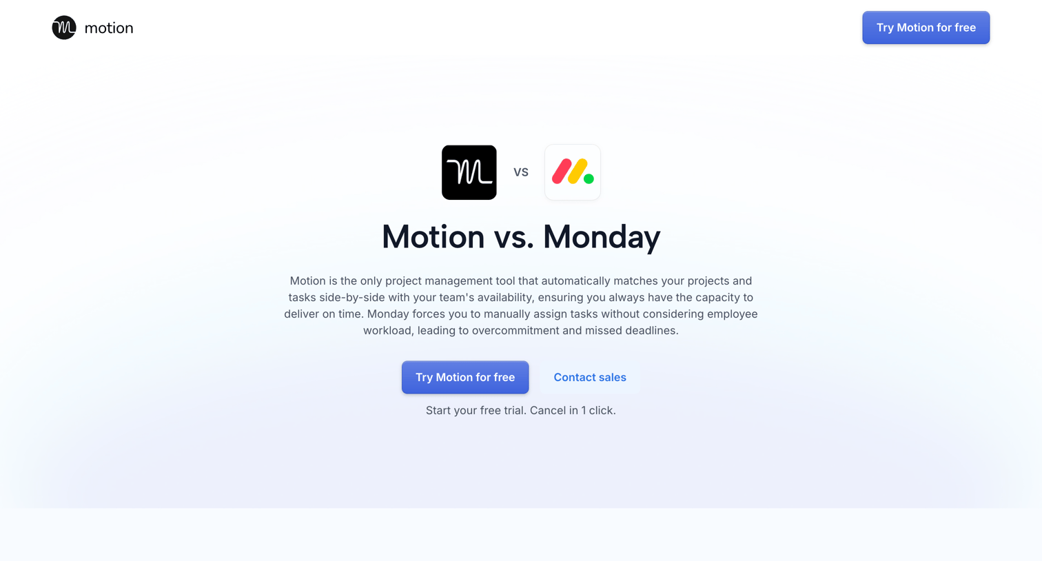 Motion - Motion vs. Monday | An Honest  Unbiased Review [2025] screen