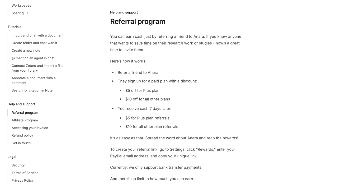 Anara  User Guide from Anara
