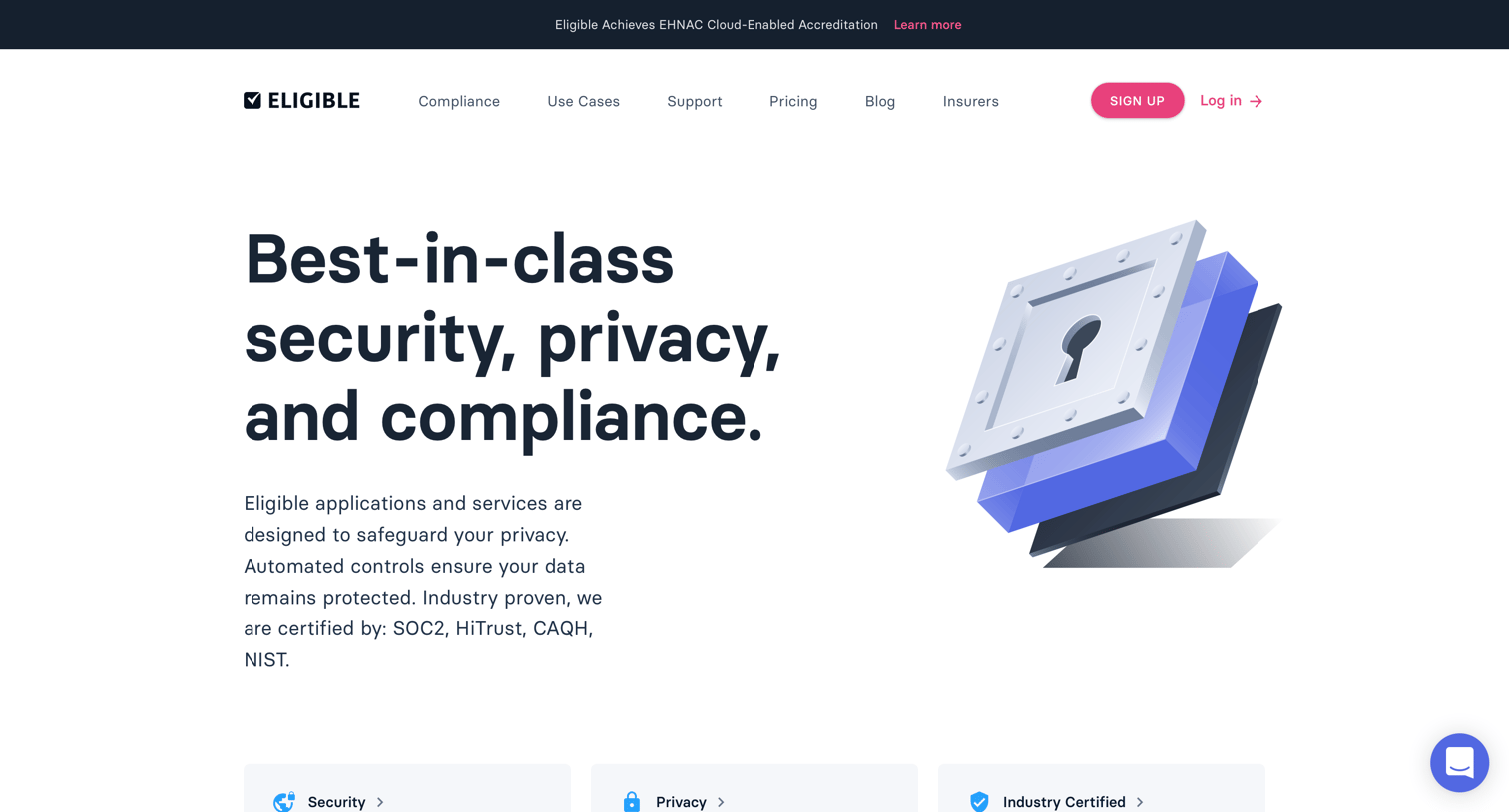 Eligible - Security screen