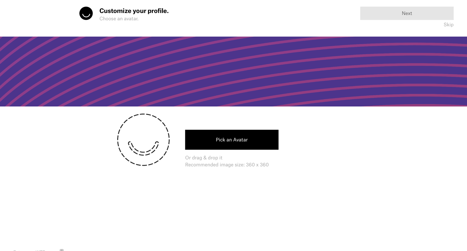 Ello - Onboarding screen