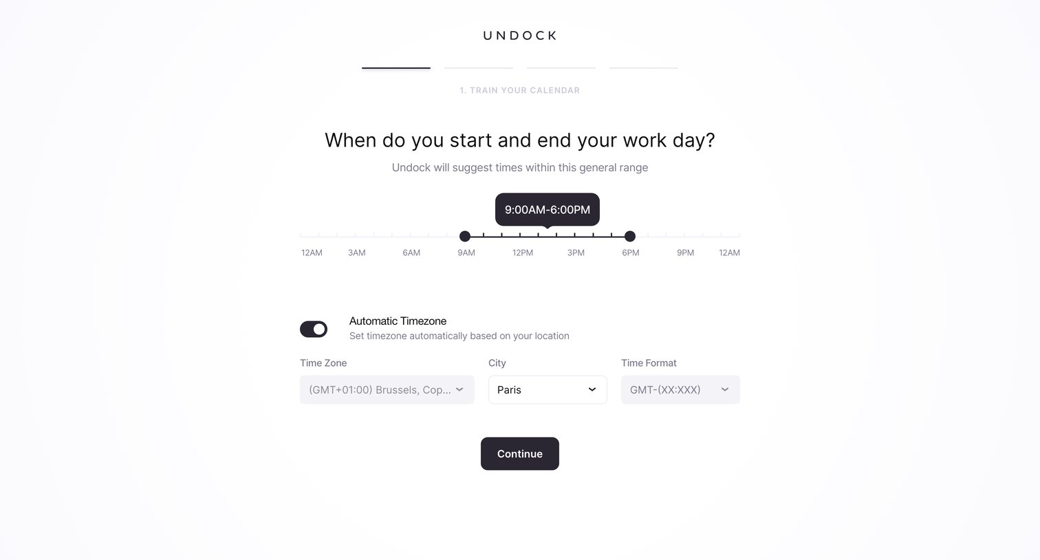 Undock screen