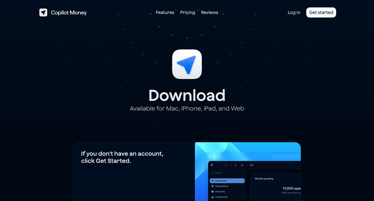 Copilot - Copilot Money screen