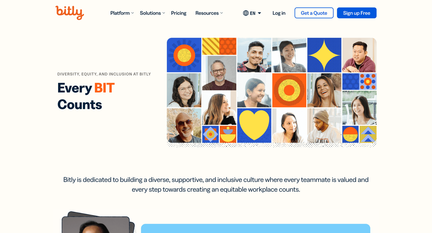 Bitly - Diversity, Equity, and Inclusion at Bitly screen