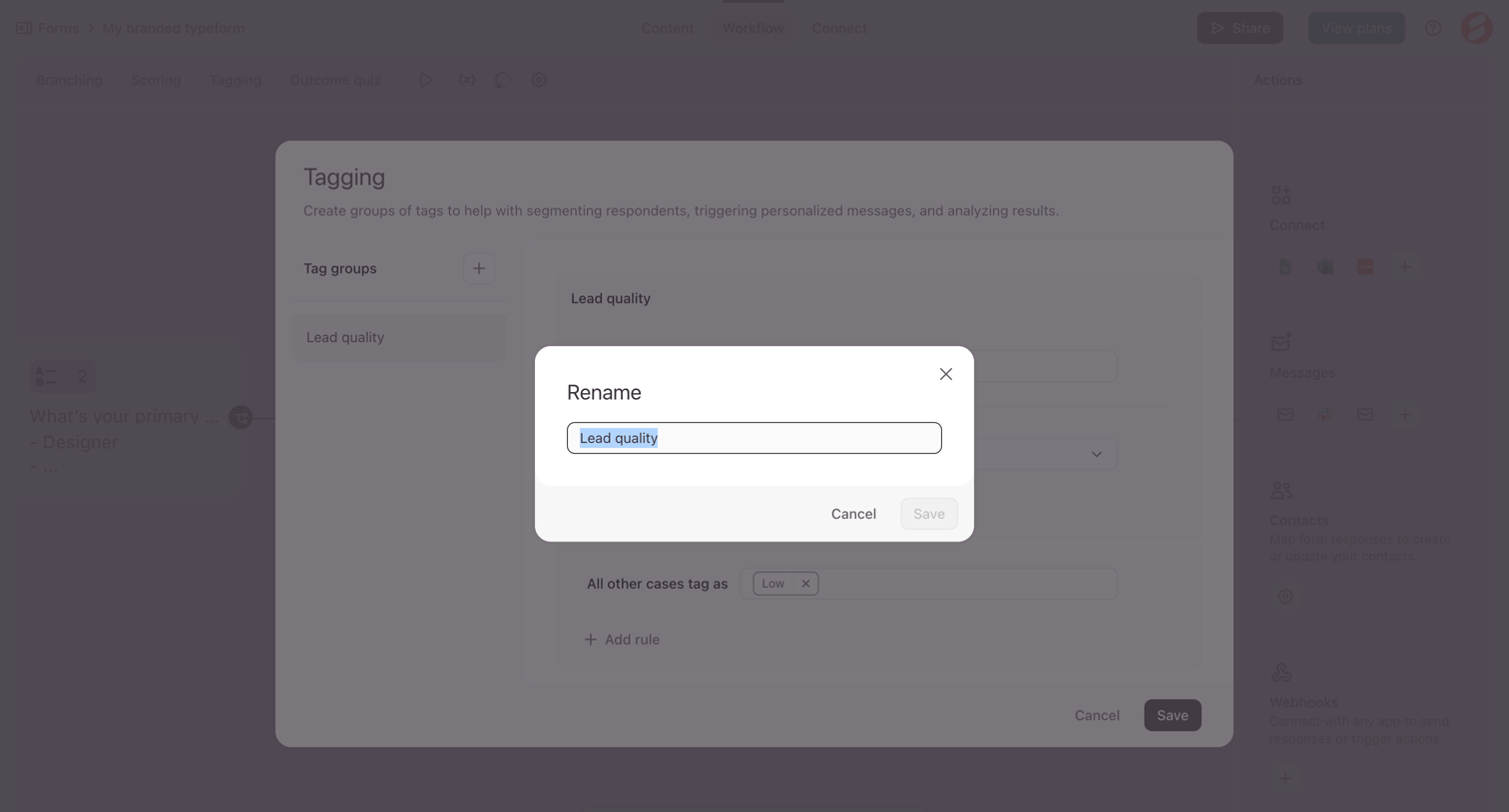Typeform - Typeform - Create screen