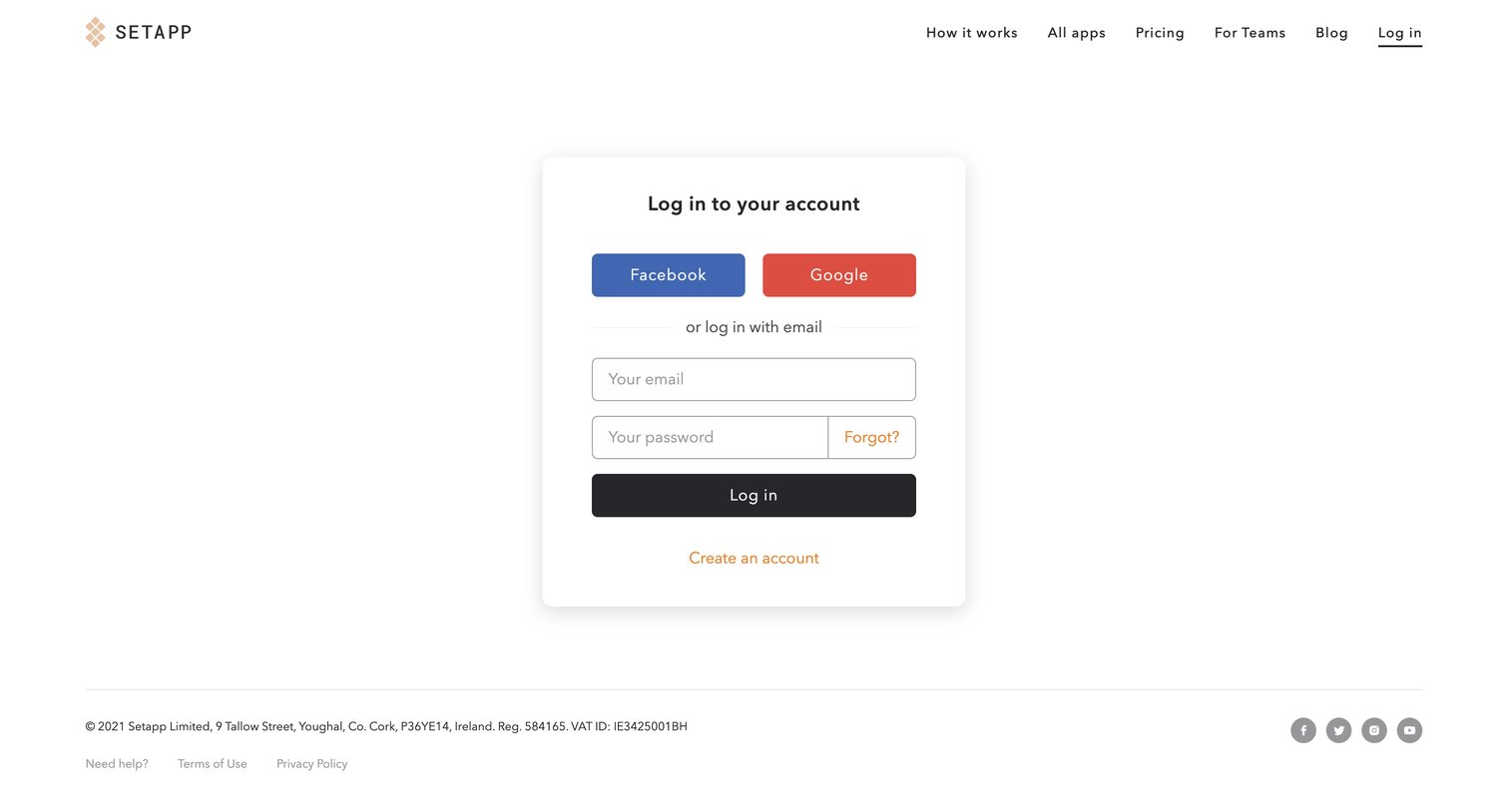 Setapp - Setapp | Personal User Account screen