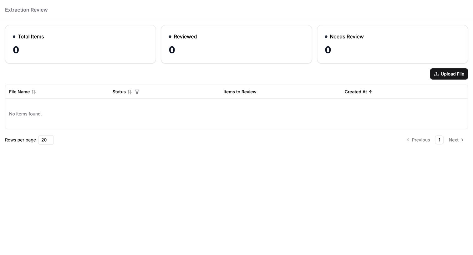 Llamaindex - Review screen