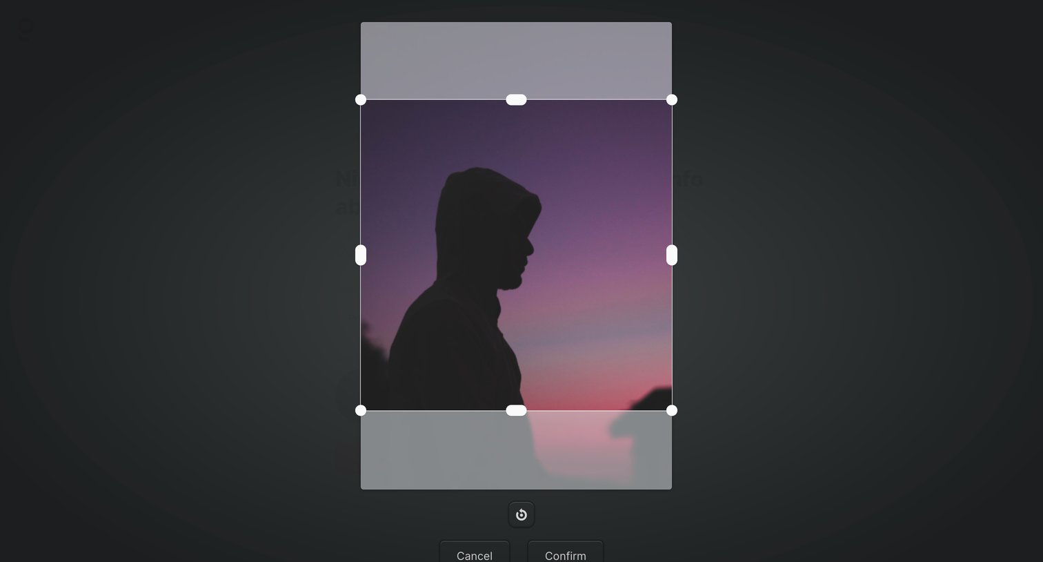 Getlog - Getlog - About you screen