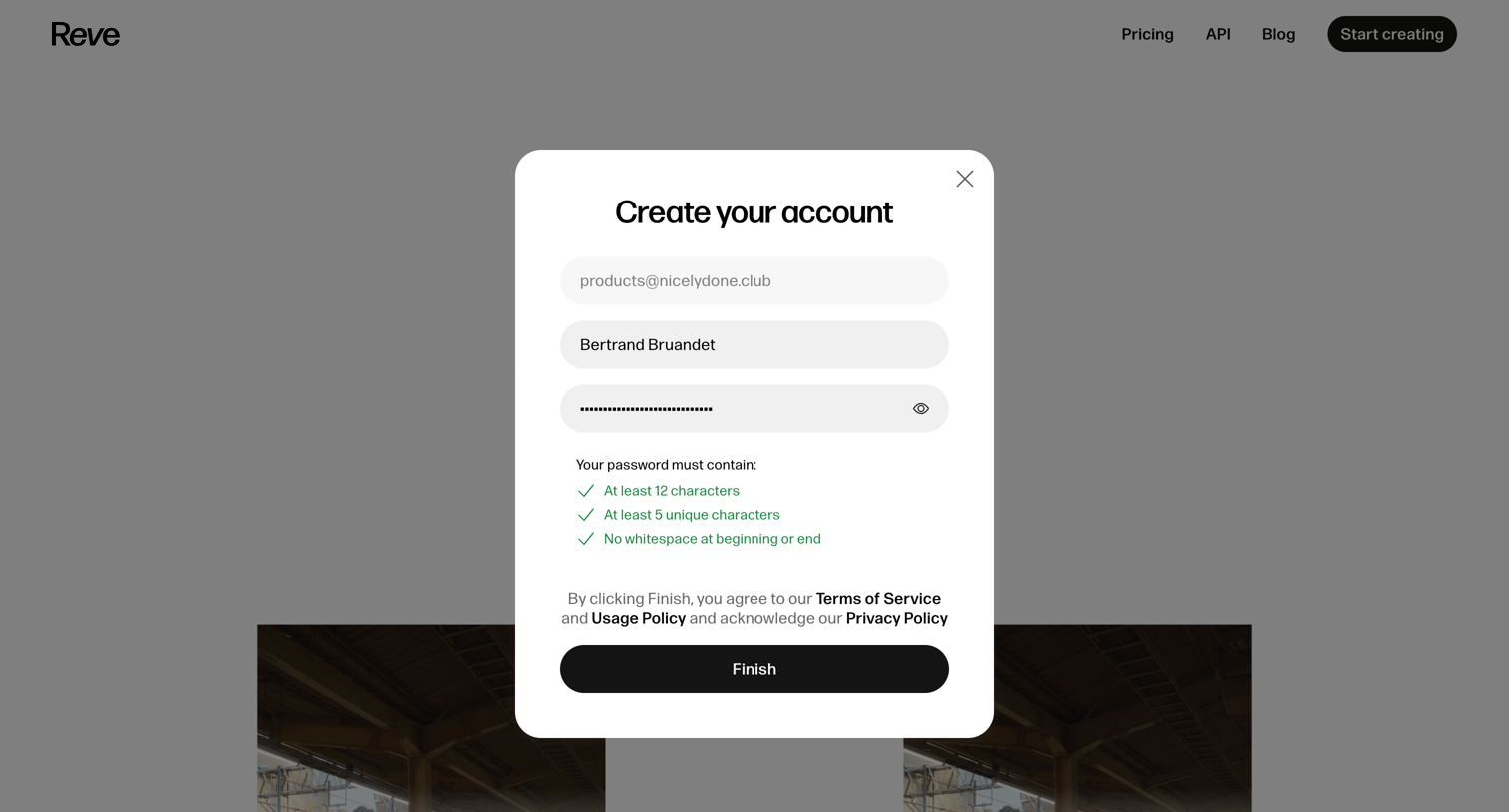 Reve - Reve Image - AI Image Generator and Creative Tool screen