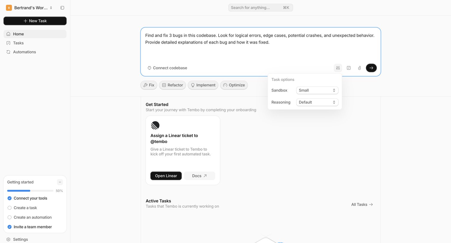 Dashboard — Tembo from Tembo