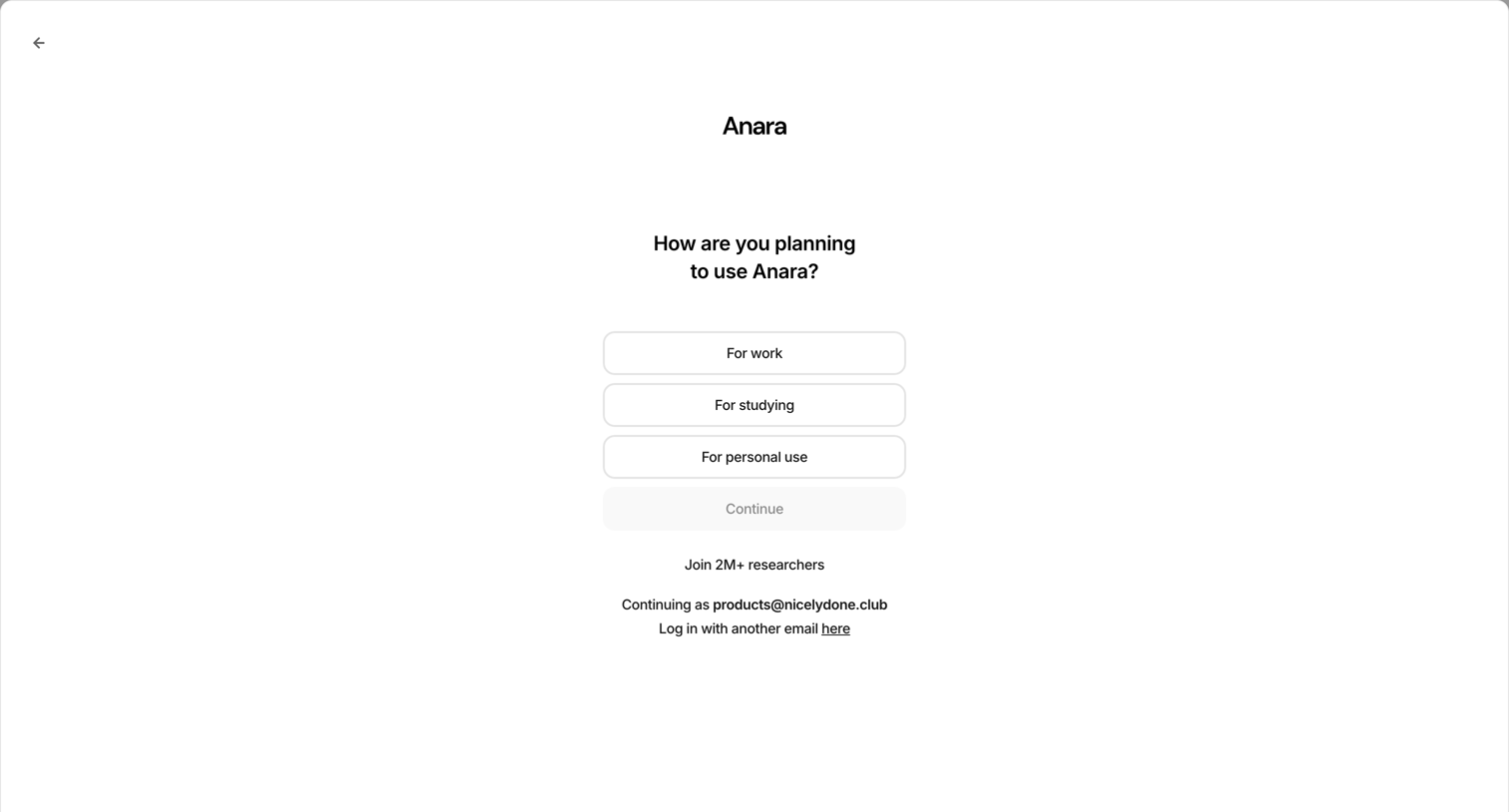 Anara - Anara | Faster research screen