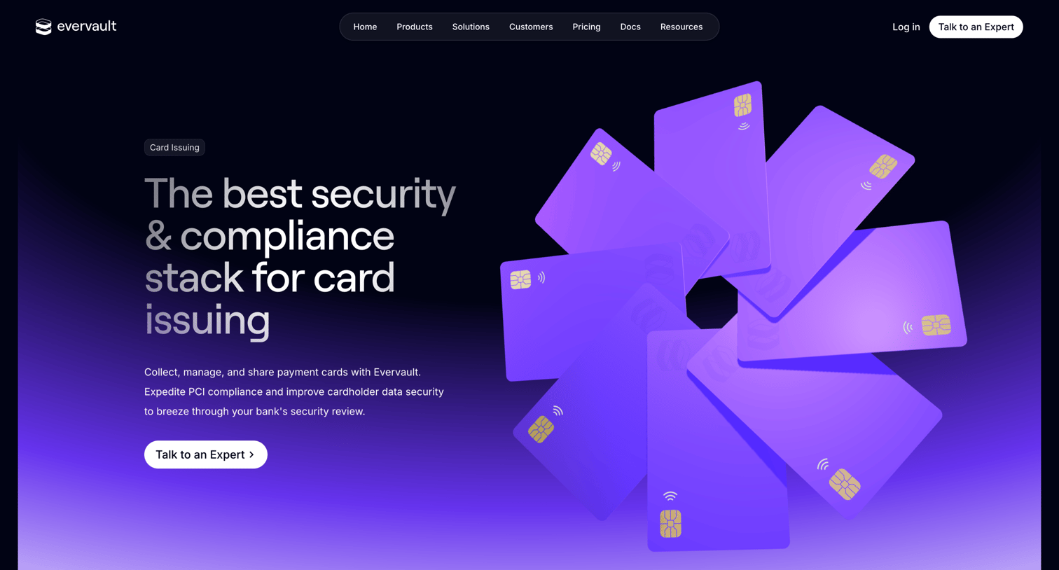 Evervault - Card Issuing — Evervault screen