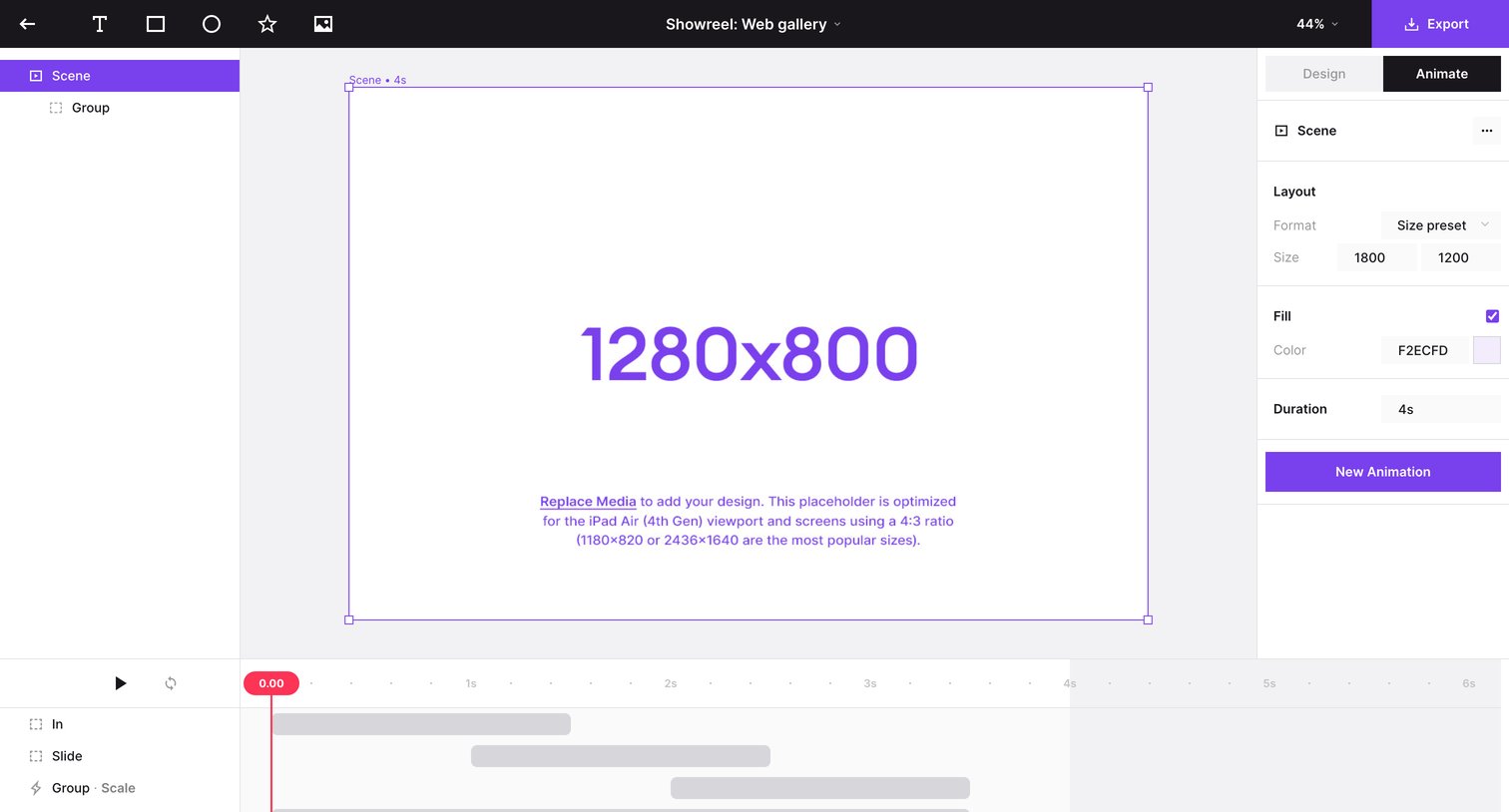 Jitter - Showreel Web gallery · Jitter screen