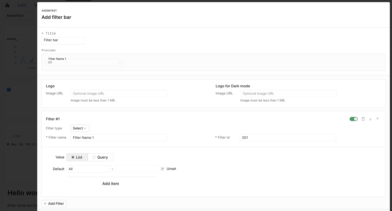 AxiomTest | Dashboards from Axiom