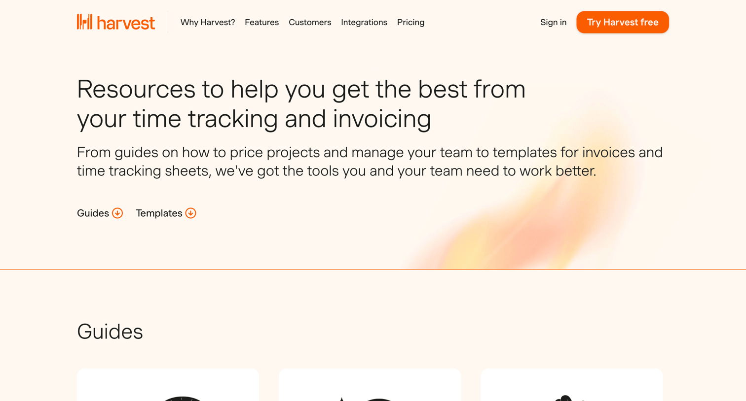 Harvest - Time Tracking Resource Time Tracking Sheets, Guides | More  Harves screen