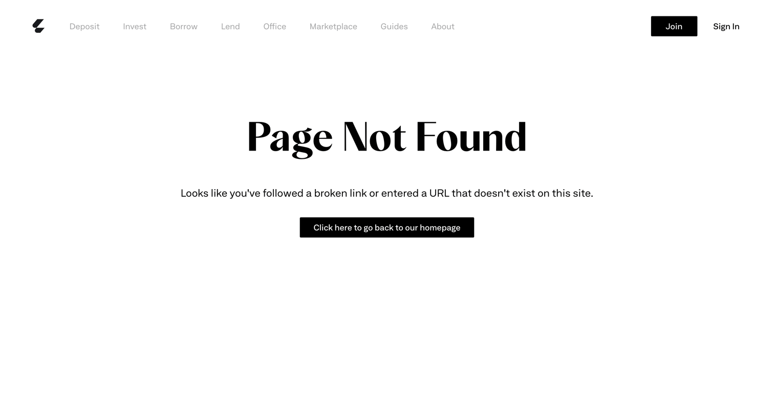 Letter - Page Not Found screen