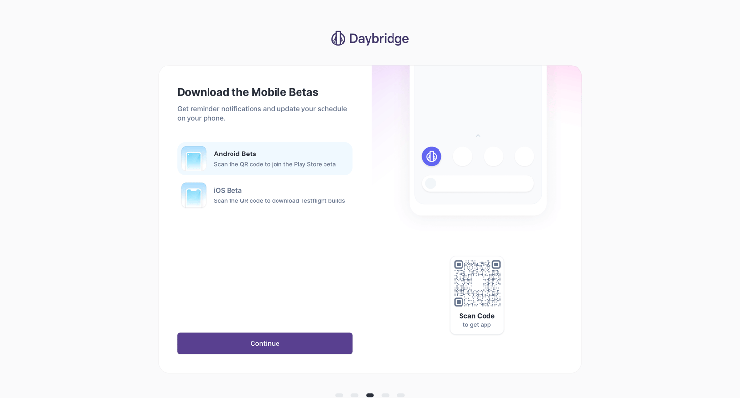 Daybridge screen