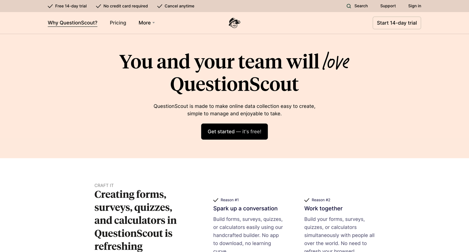 QuestionScout - Start Using An All-In-One Form And Survey Builder | QuestionScout screen