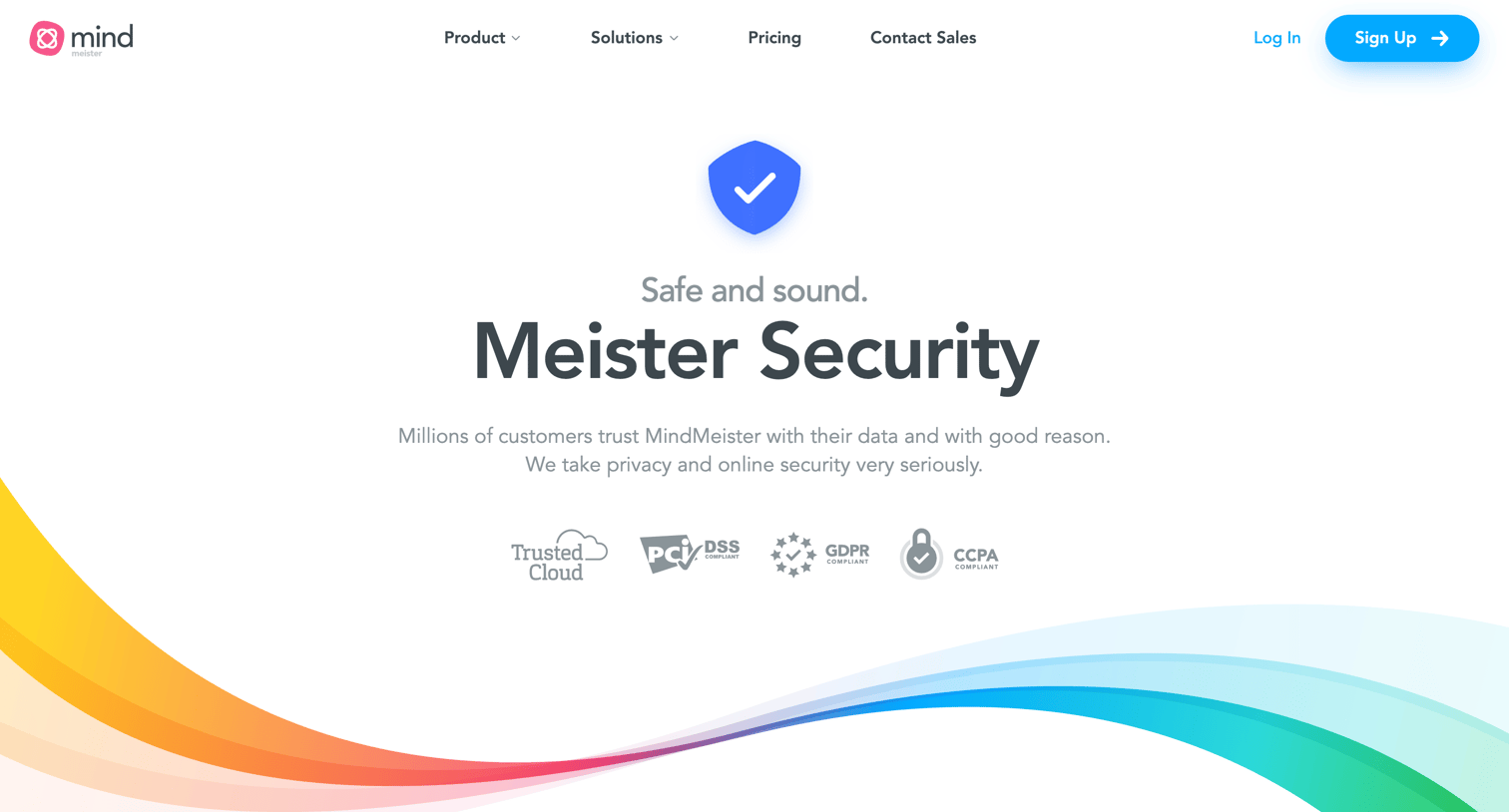 MindMeister - Security - MindMeister screen