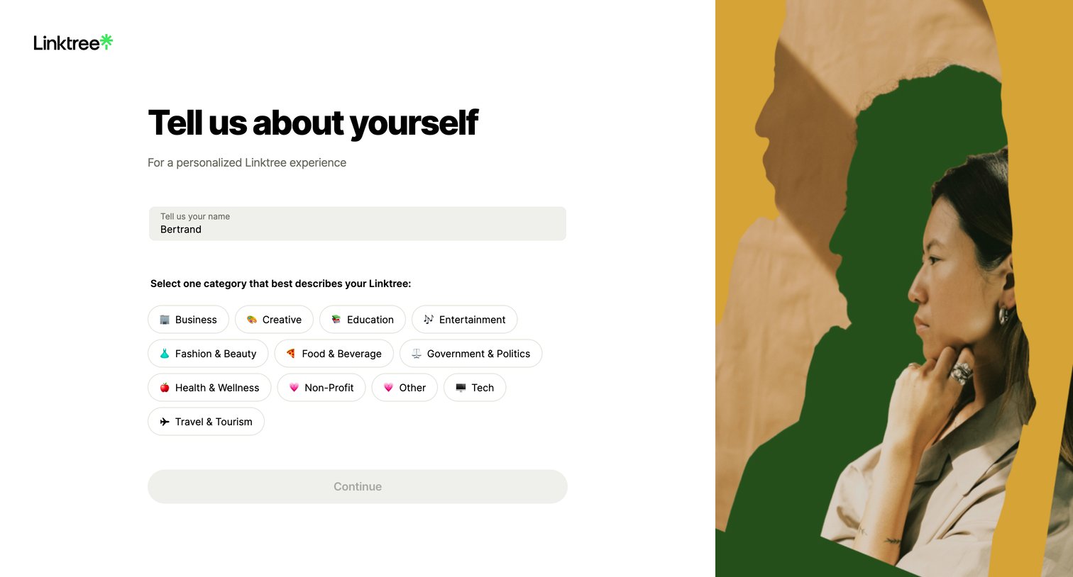 Linktree - Linktree | Create an account for free screen