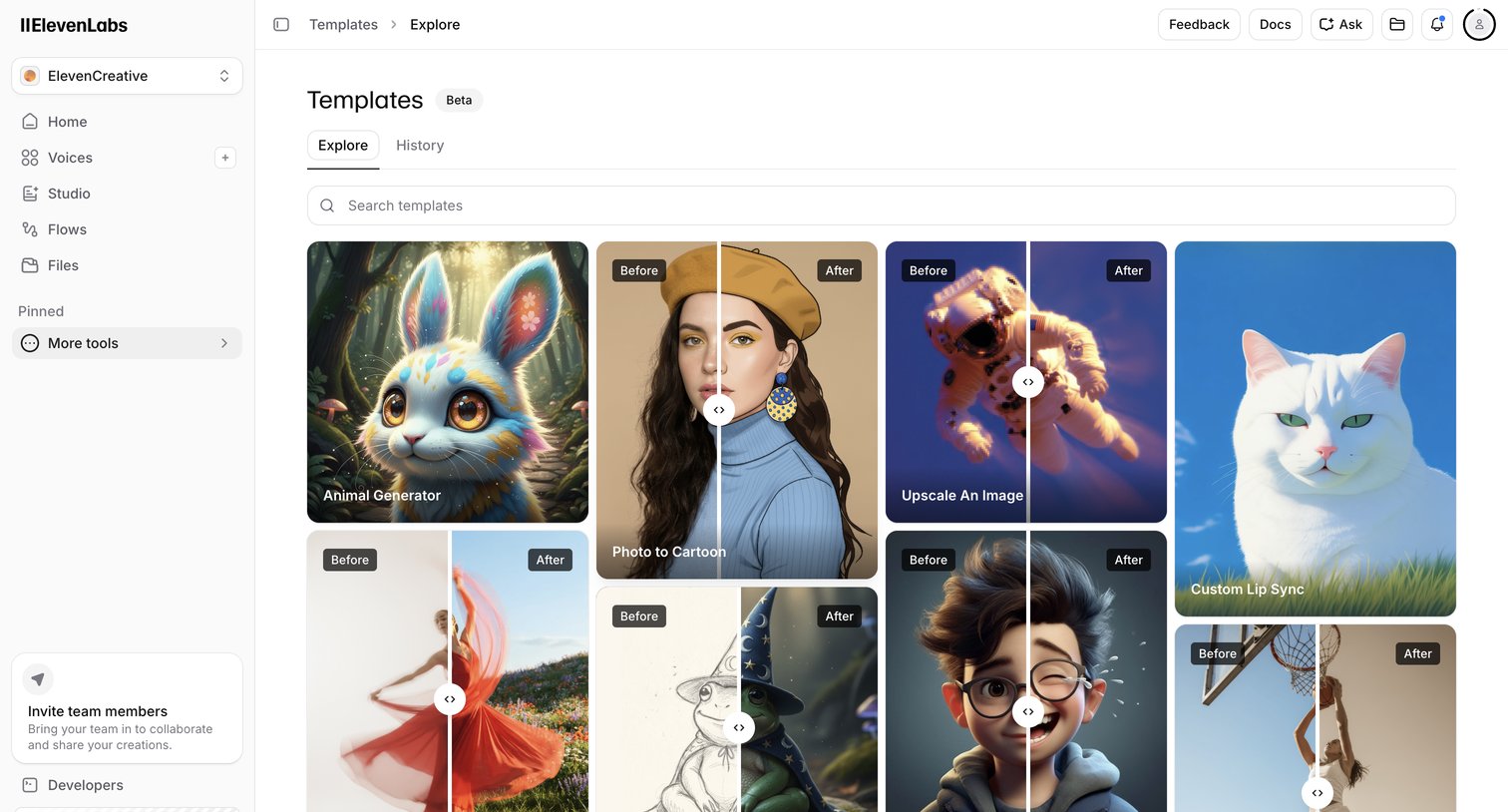 Templates | ElevenLabs from Elevenlabs